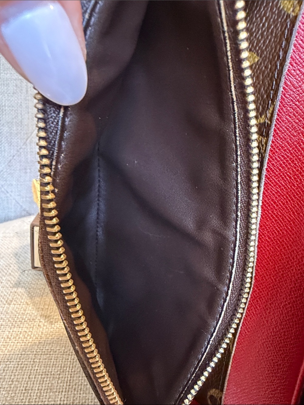 LOUIS VUITTON Portefeuille EMILIE WALLET MONOGRAM CANVAS ROUGE RED Box Dust Bag - Picture 10 of 14